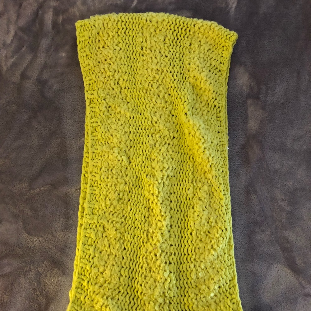Yellow KNIT Infinity Scarf LOFT